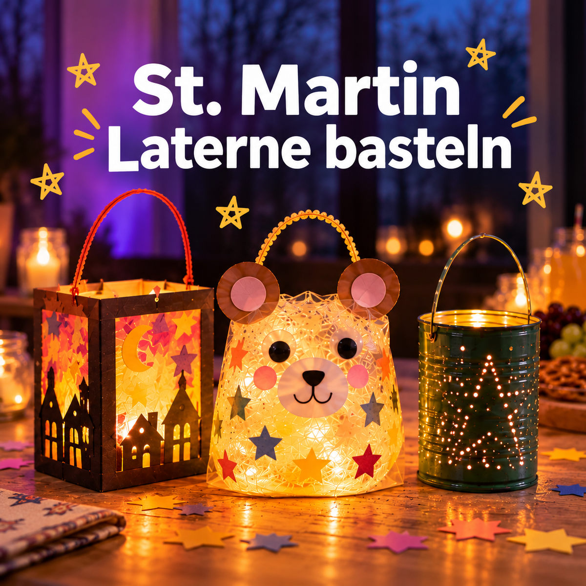 Sankt Martin Laternen basteln